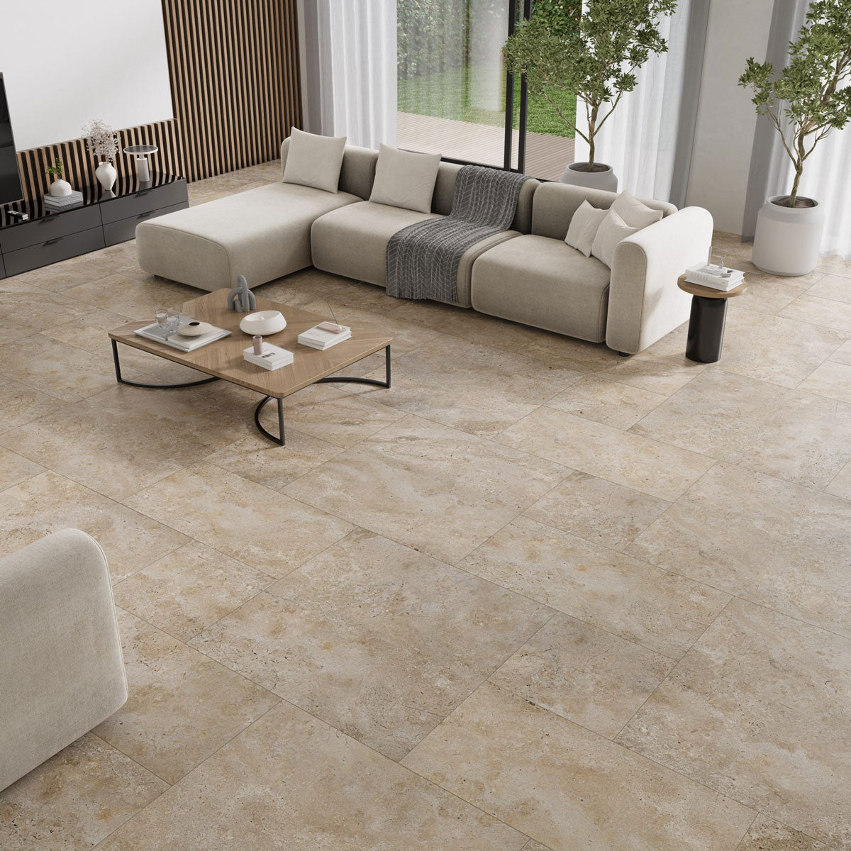 Klinker Petra Beige Marmor Matt 120x120