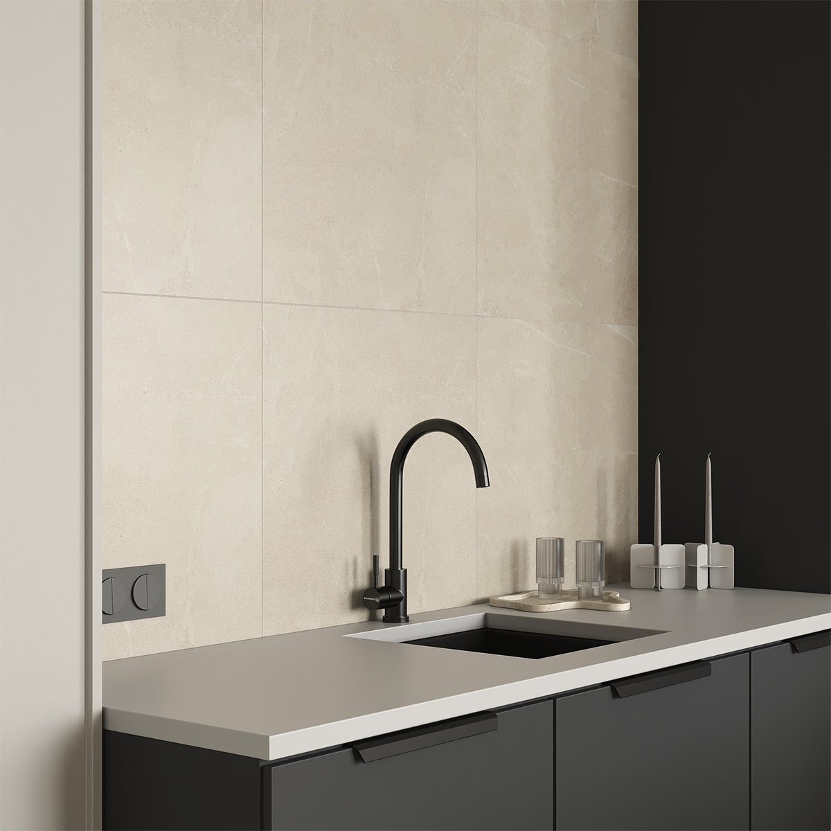 Klinker Bellevue Ivory Marmor Matt 60x60