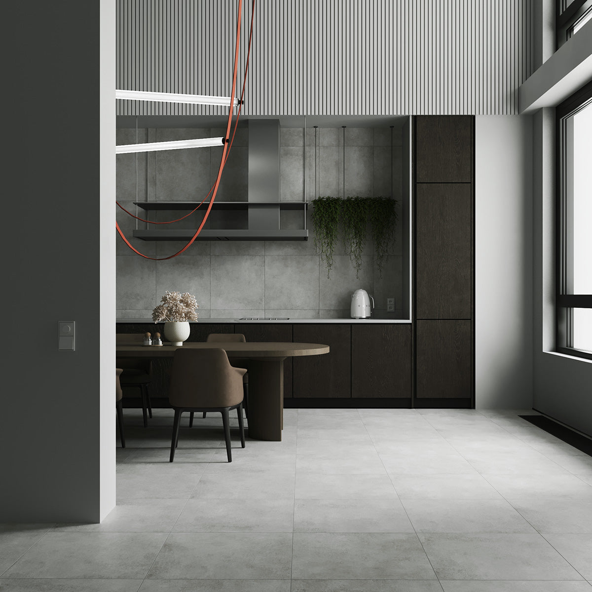 Klinker Concrete Light Grey Matt 60x60