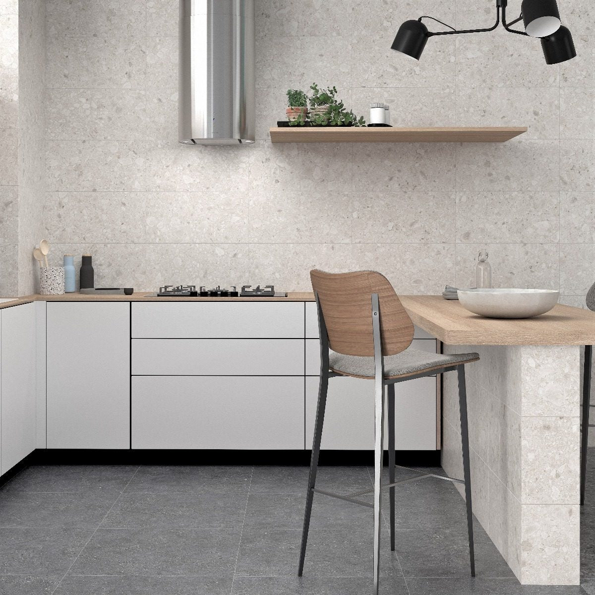 Klinker Flodsten Snow 30x60