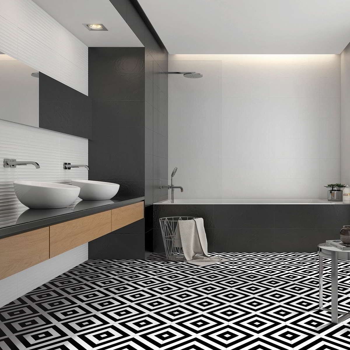 Klinker Lines Black 20x20