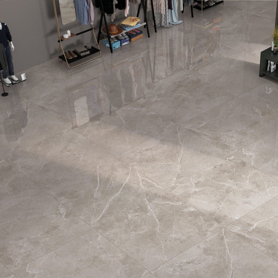 Klinker Pulpis Mid Grey Marmor Blank 60x60