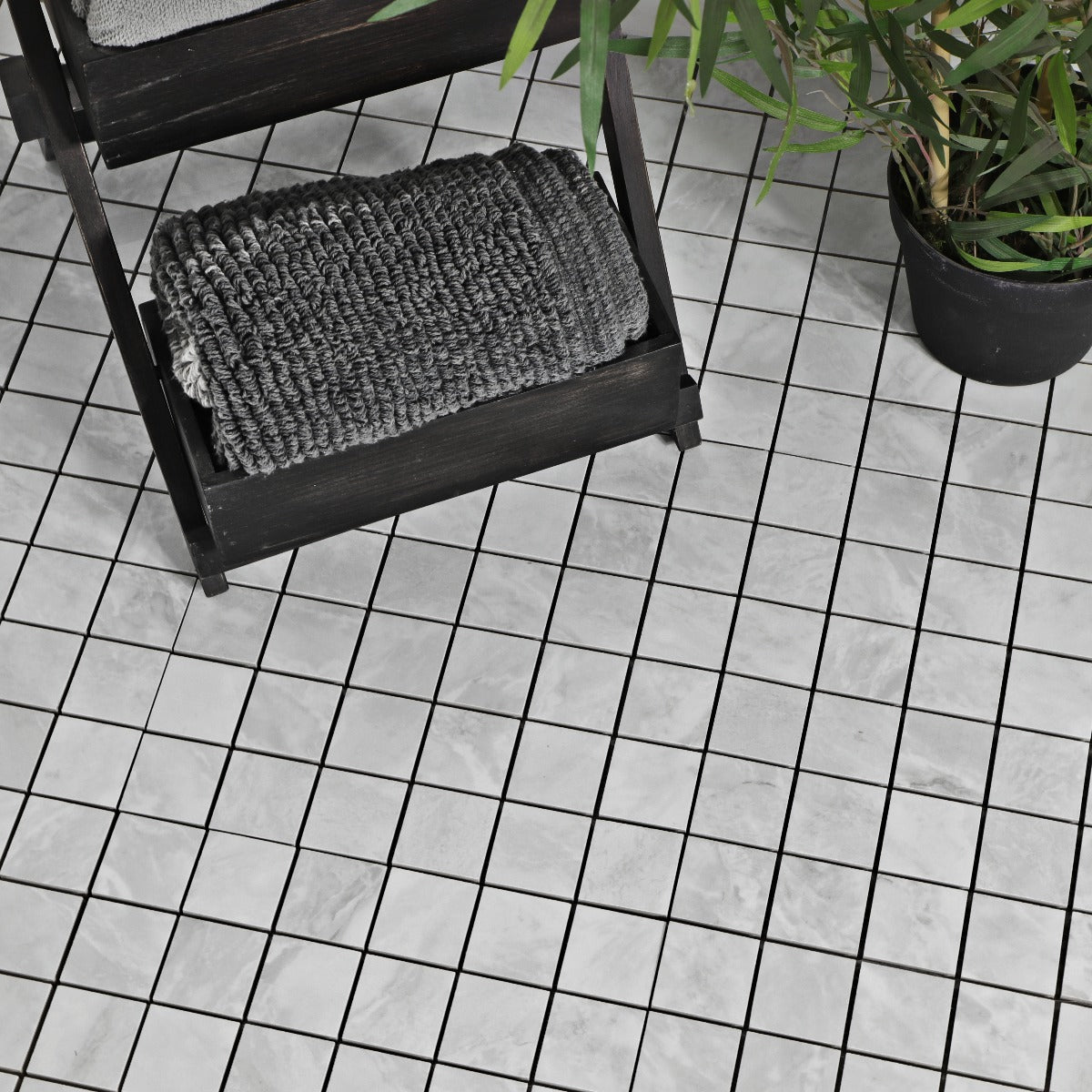 Mosaik Silke Blanco Marmor Blank
