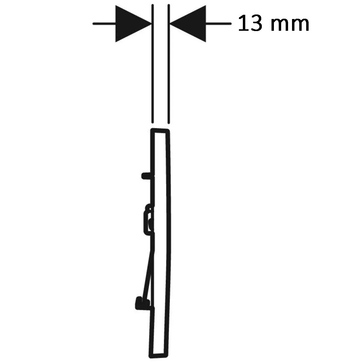 Spolknapp Geberit Sigma 01 Svart