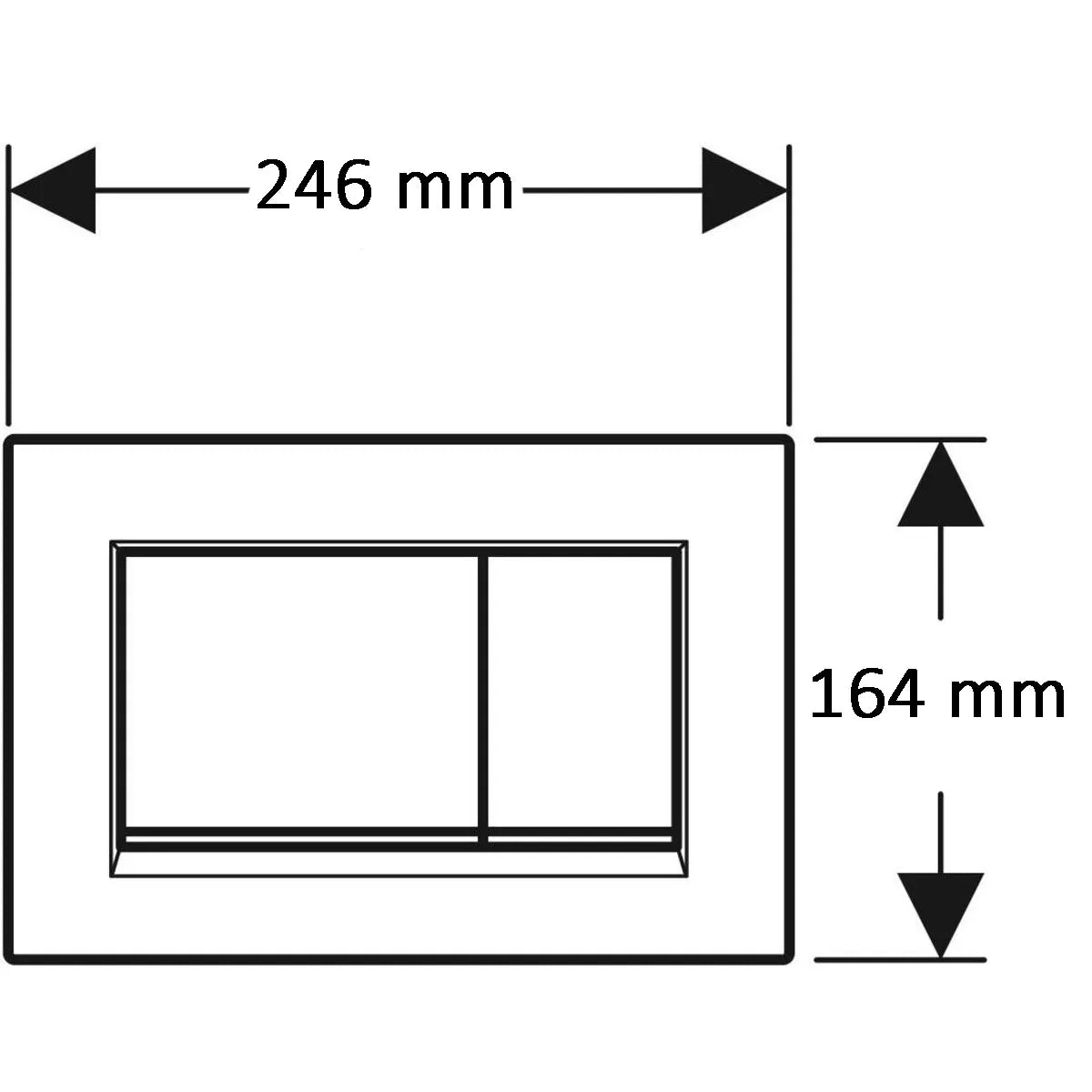 Spolknapp Geberit Sigma 20 Svart