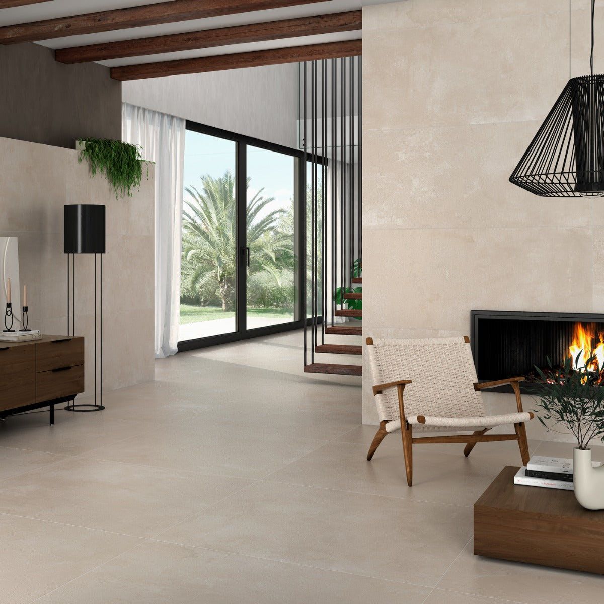 Klinker Elementi Beige Matt 75x75