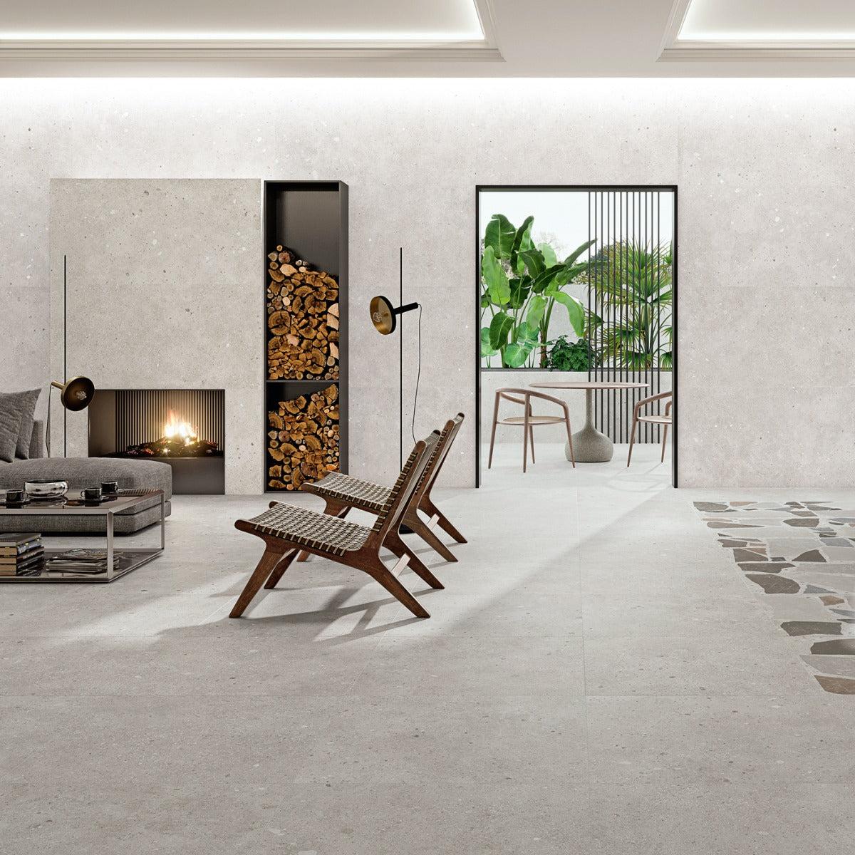 Klinker Glamstone White Matt 75x75