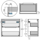Badrumsmöbel Set Tenfors Smidig 60 cm Ek