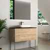 Bänkskiva Solid Surface Tenfors 100x45 cm Svart Matt