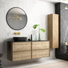 Bänkskiva Solid Surface Tenfors 120x45 cm Svart Matt