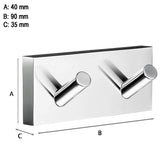 Dubbelkrok Smedbo House Krom Blank