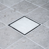 Golvbrunnssil Tile In Frame 147 Rostfri Borstad Syrafast