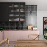 Provbit Kakel Magma Black Coal Matt 6,5x20