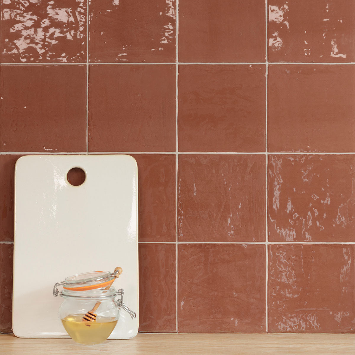 Kakel New Country Clay Blank 15x15