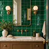 Kakel New Country Green Blank 15x15