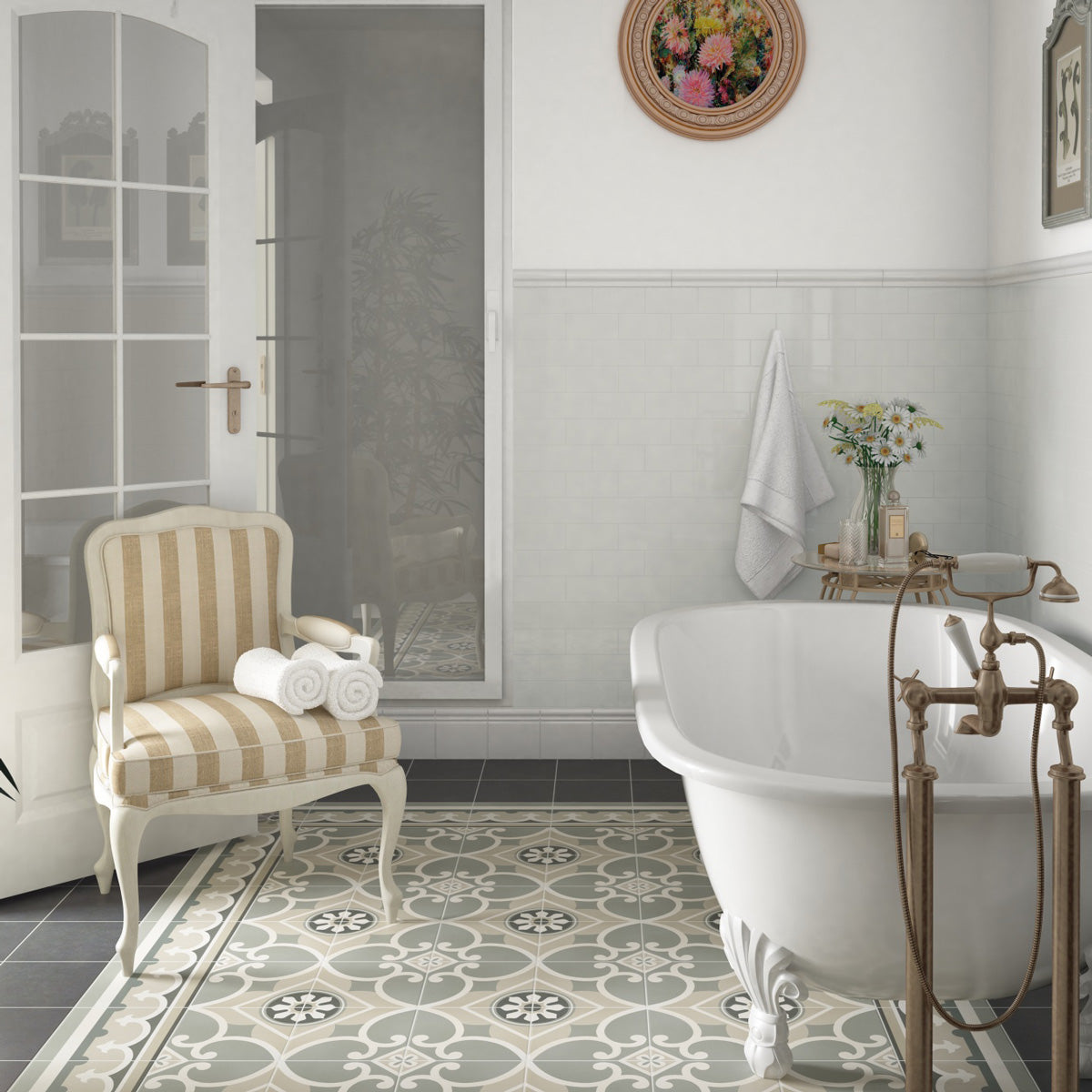 Klinker Atelier Rose Dekor Matt 20x20