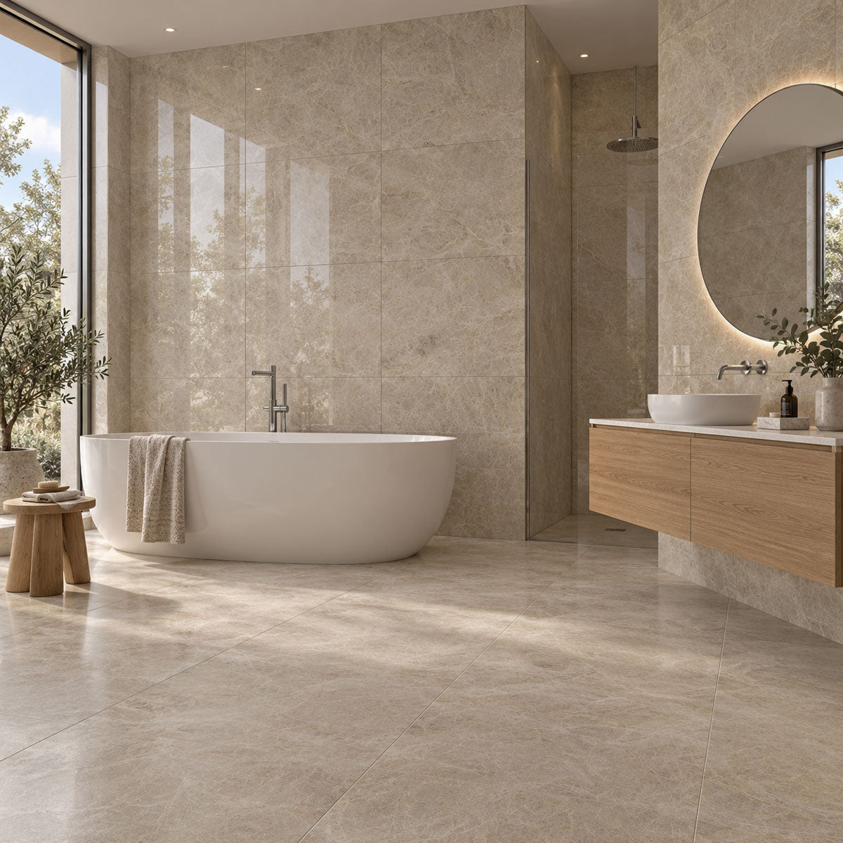 Klinker Tajmahal Tan Marmor Blank 60x60