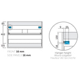 Kommod 120 cm Tenfors Nordlig Mörk Ek 4 lådor