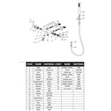 Badkarsblandare Monza med Handdusch Krom
