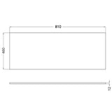 Bänkskiva Solid Surface Tenfors 80x45 cm Vit Matt