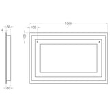 Badrumsspegel Imfri LED med Bluetooth 100x65 cm Tenfors Spoty