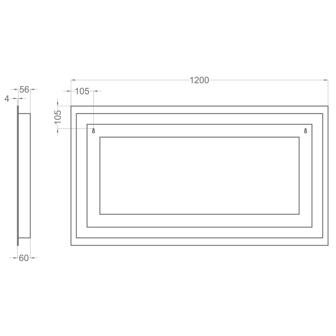 Badrumsspegel Imfri LED med Bluetooth 120x65 cm Tenfors Spoty
