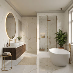 Klinker Carrara Gold Marmor Blank 60x60