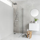 Duschdörr Hafa Igloo Pro Rak 70 Klarglas Aluminium