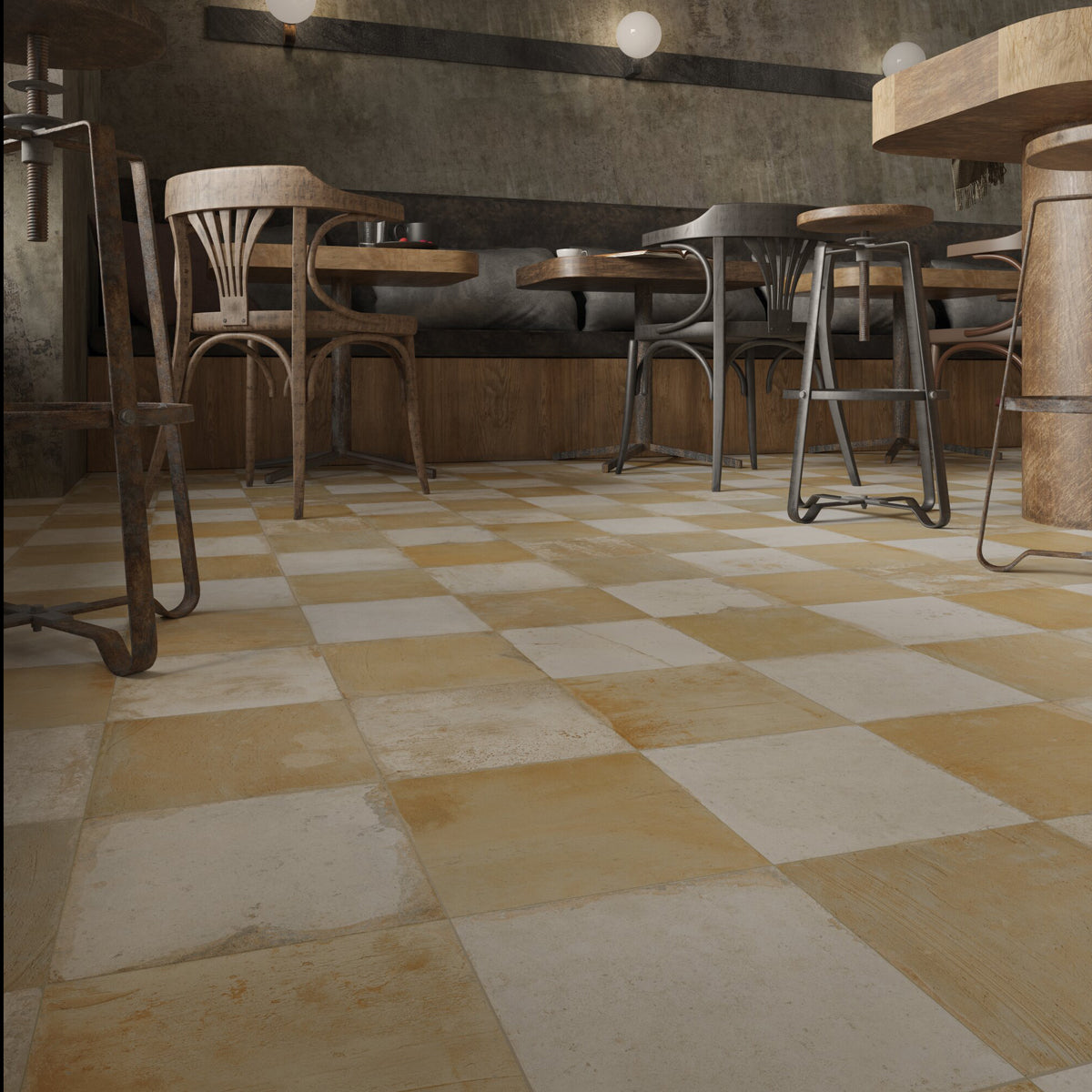 Klinker FS Checkers Sand 45x45