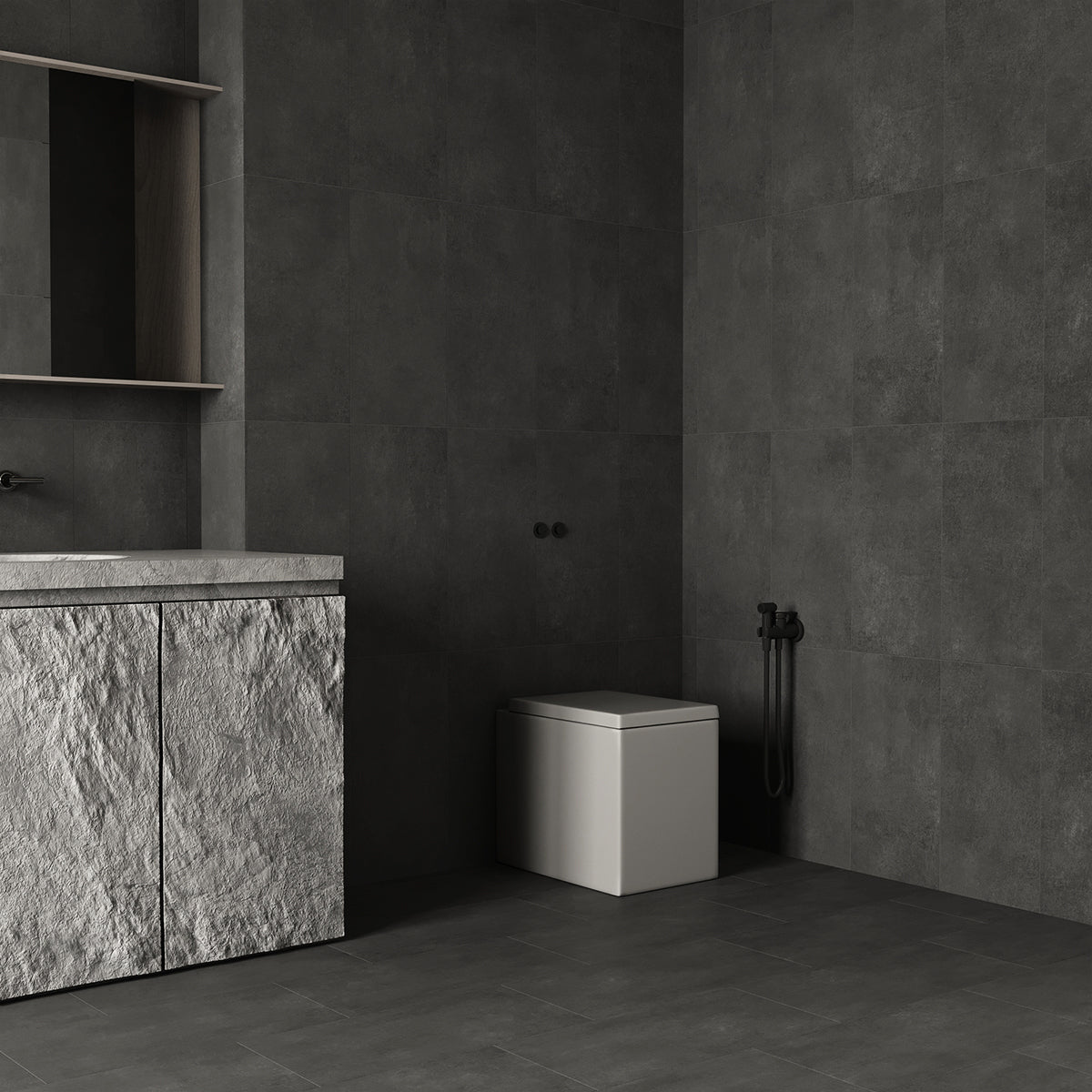 Klinker Concrete Graphite Matt 30x60