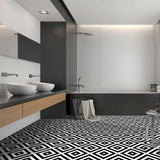 Klinker Lines Black 20x20