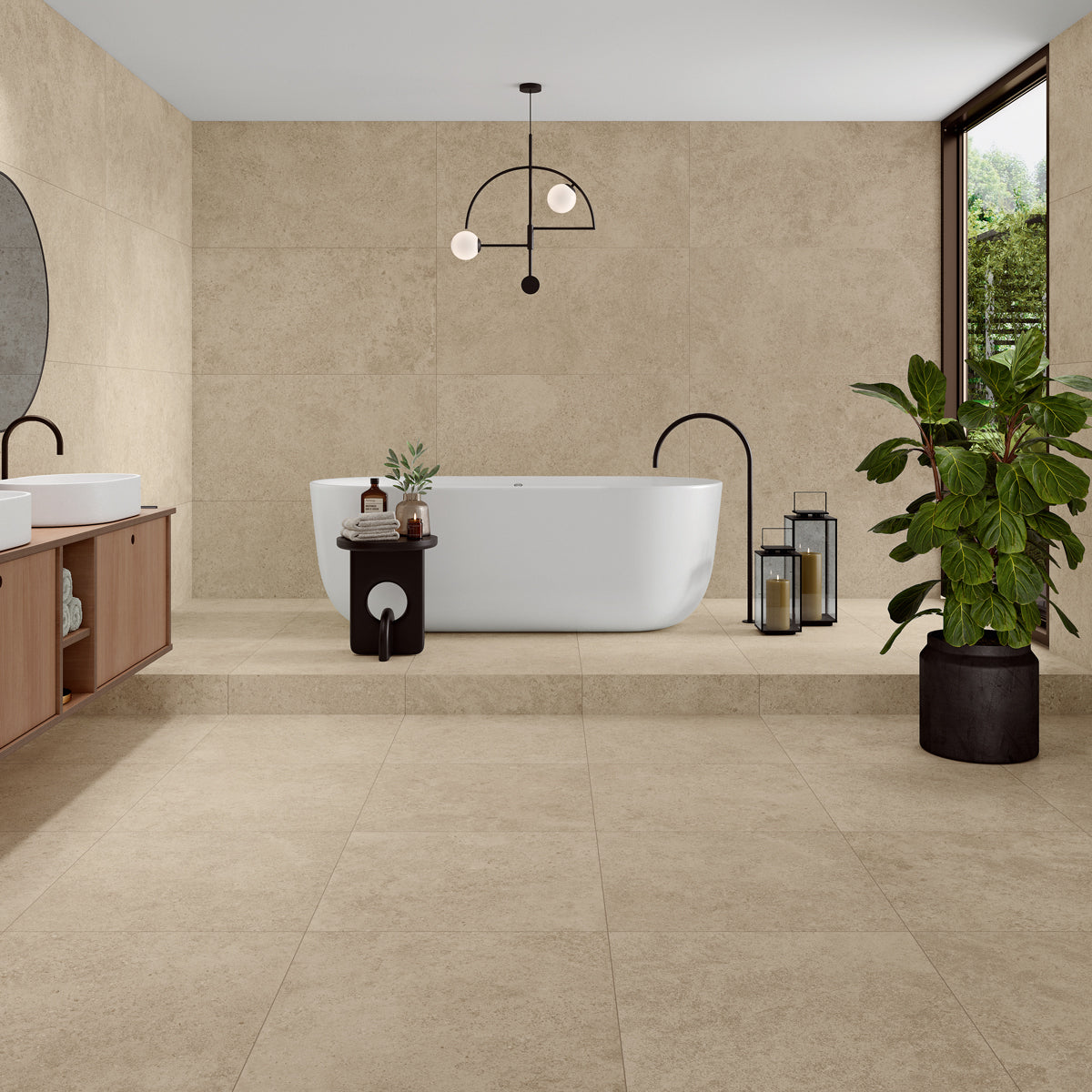 Klinker Regina Kalksten Natural Matt 75x75