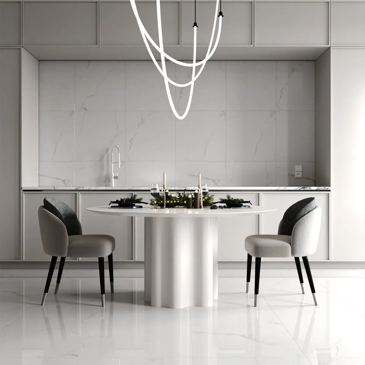 Klinker Carrara Marmor Blank 60x60