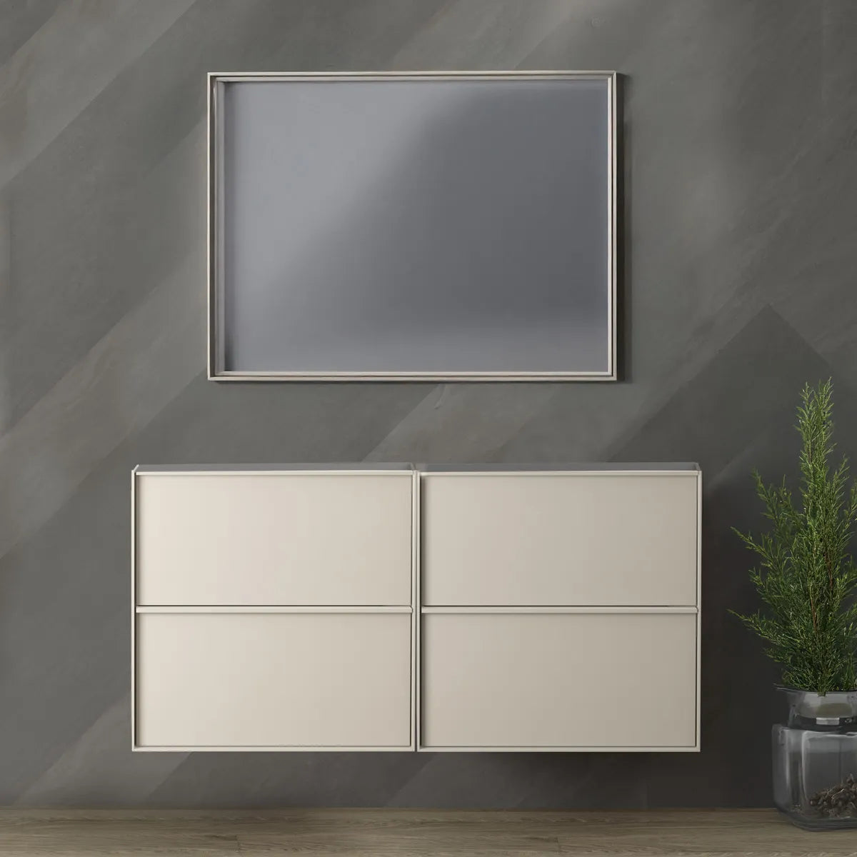 Kommod 120 cm Tenfors Nordlig Beige Mink 4 lådor