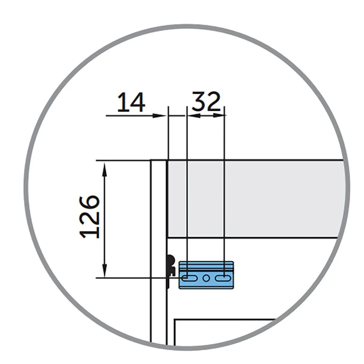 Kommod 60 cm Tenfors Allmoge Marin Blå