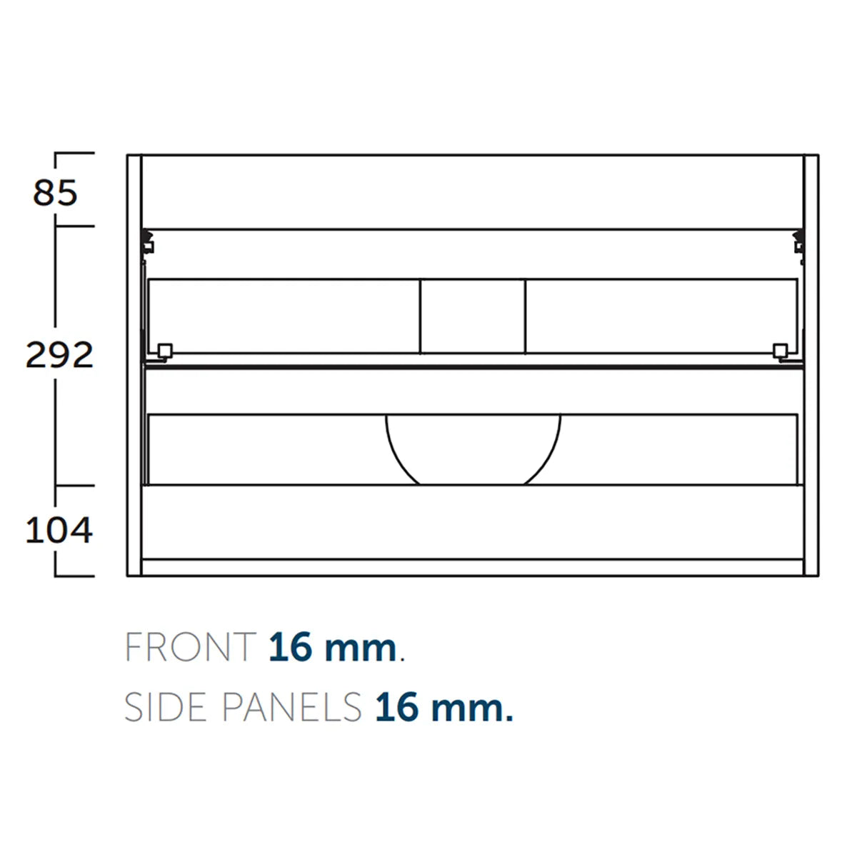 Kommod 60 cm Tenfors Harmoni Vit Blank