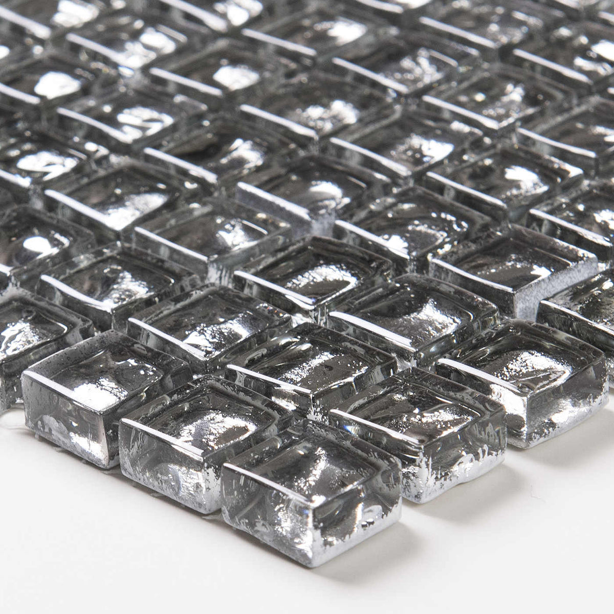 Mosaik Kristall Silver 30x30