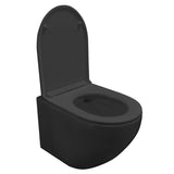 Vägghängd Toalett Tenfors Sanitario Svart Matt